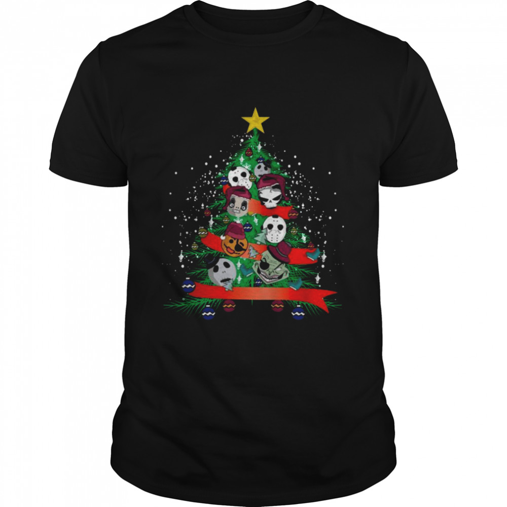 Horror Halloween Weihnachtsbaum Weihnachten Dekor Shirt