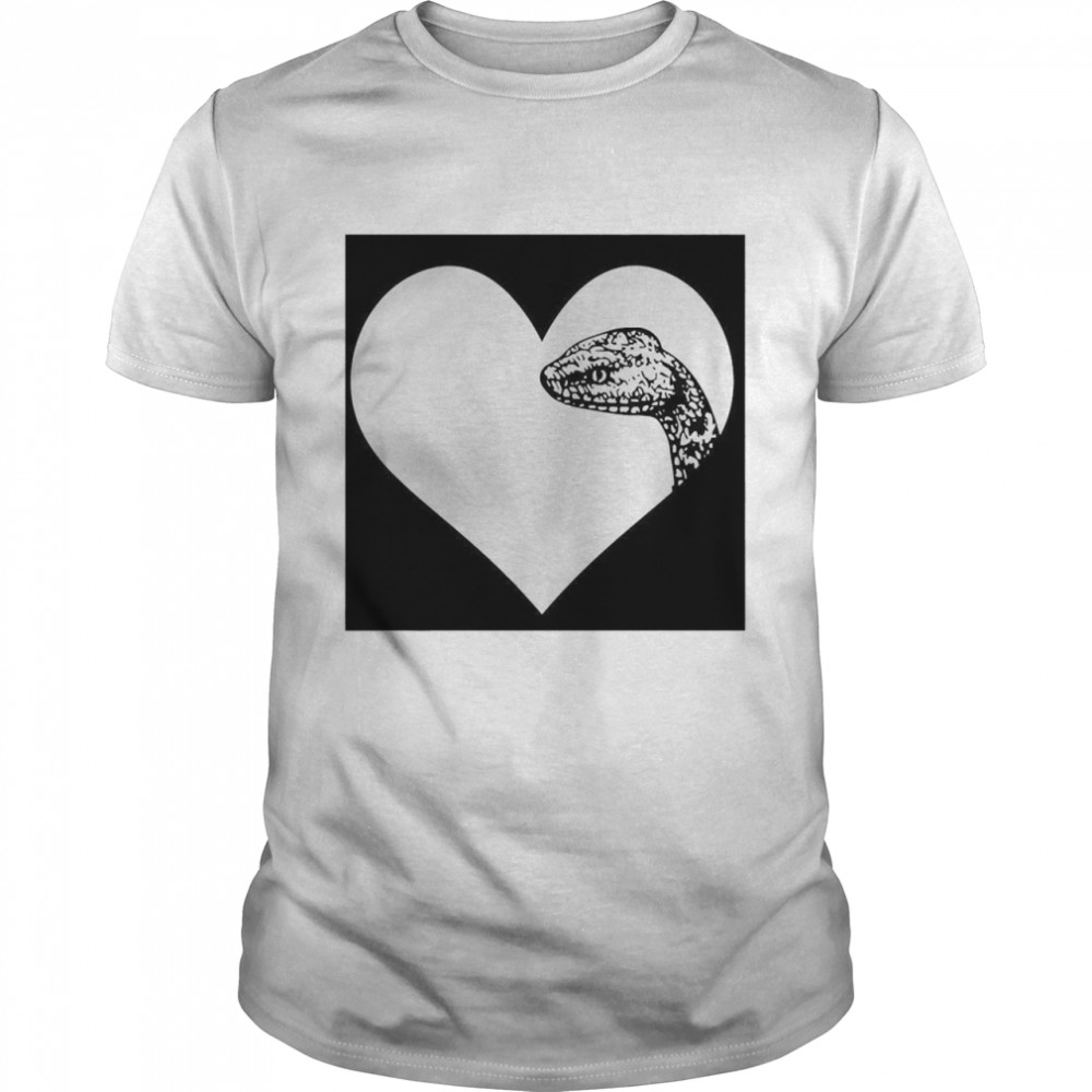 Python Snake Heart Silhouette Python Shirt