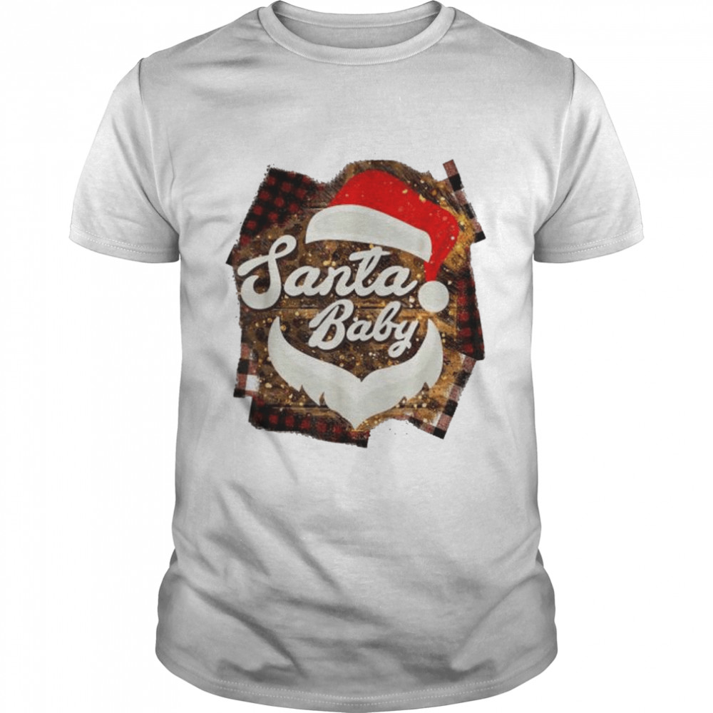 Santa baby cute santa hat Christmas costume shirt