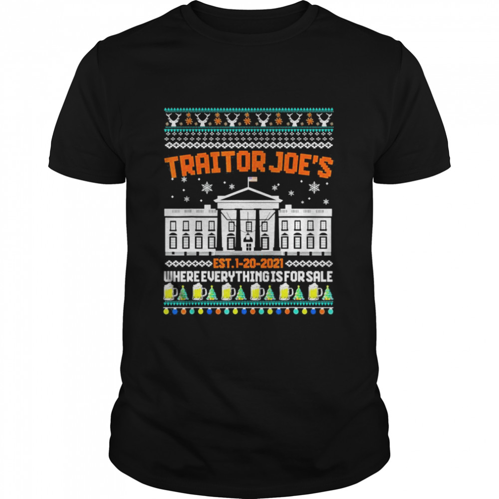 Traitor Joes Where Everything Is For Sale Xmas Pajamas shirt