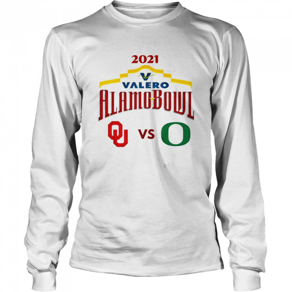2021 Alamo Bowl Oregon Ducks vs Oklahoma Sooners shirt Long Sleeved T-shirt