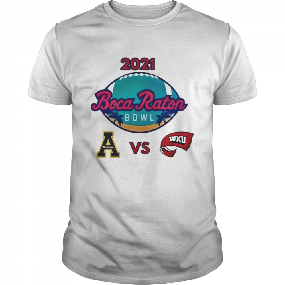 Appalachian State Mountaineers vs Western Kentucky Hilltoppers 2021 Boca Bowl Fleece Shirt