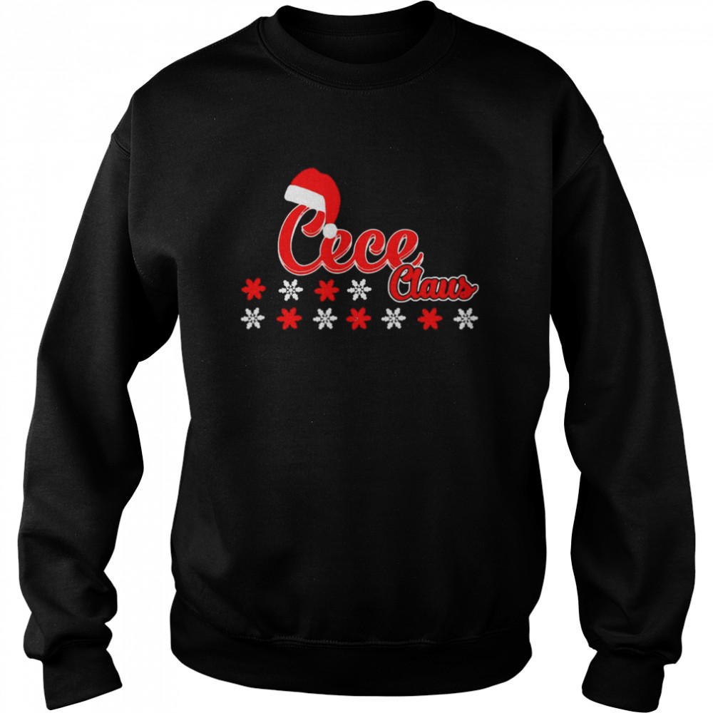 Cece Claus Matching Family Christmas Pajamas  Unisex Sweatshirt