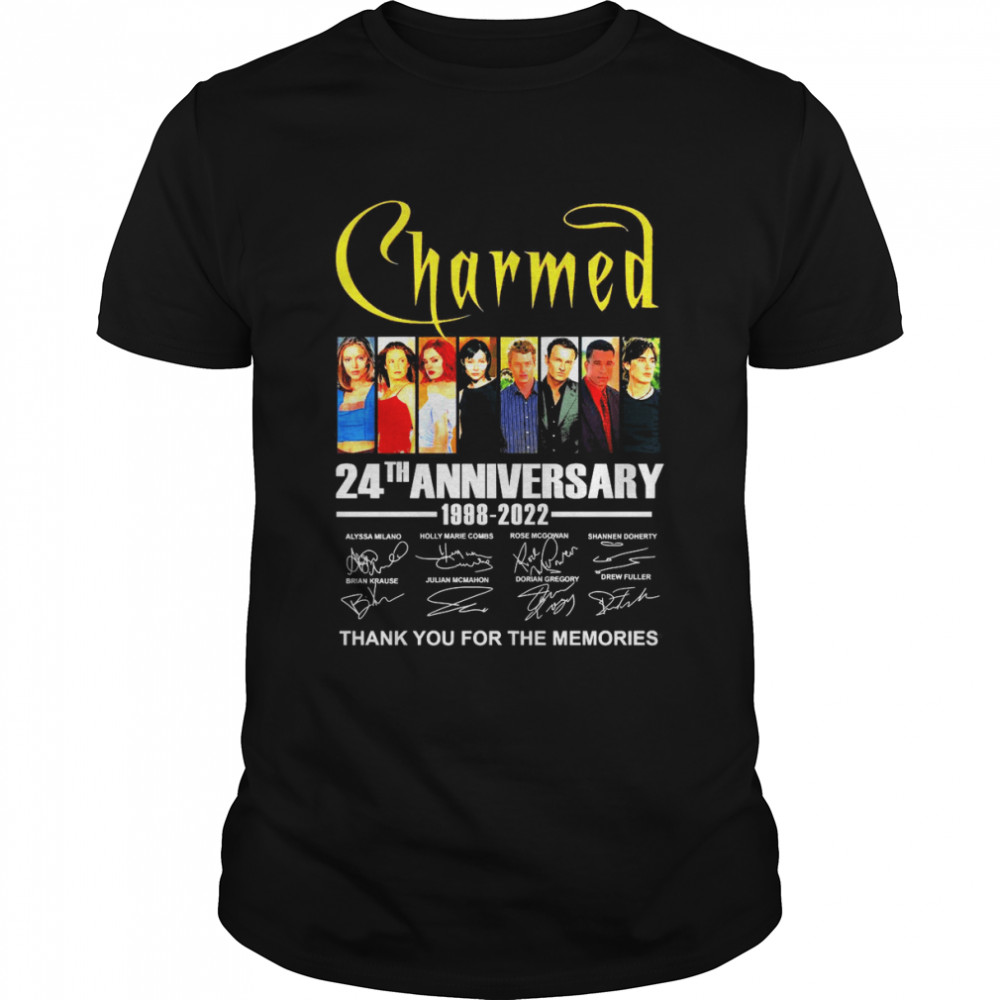 Charmed 24th Anniversary 1998-2022 Signature Thank You For The memories Shirt