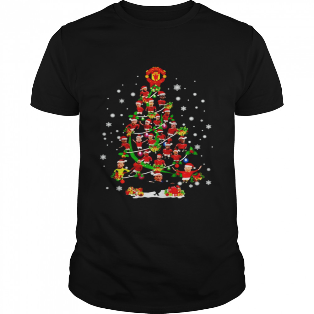 Manchester United players Christmas tree shirt