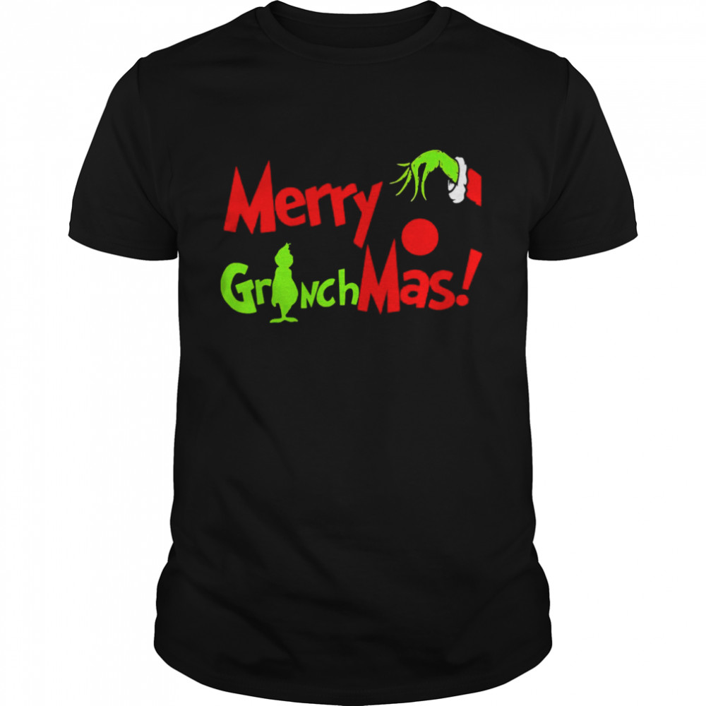 Merry Grinchmas Funny Christmas  Classic Men's T-shirt