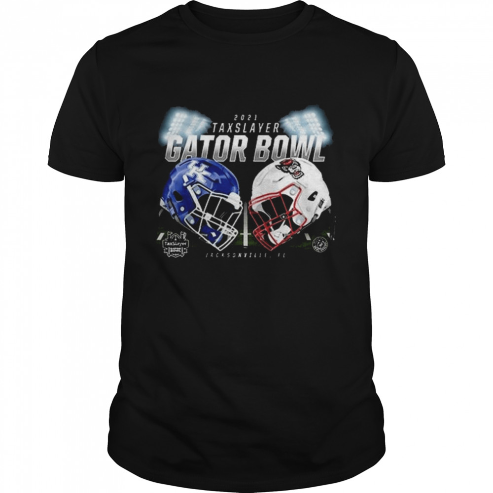 Nc State Wolfpack Vs. Kentucky Wildcats 2021 Taxslayer Gator Bowl Game Shirt