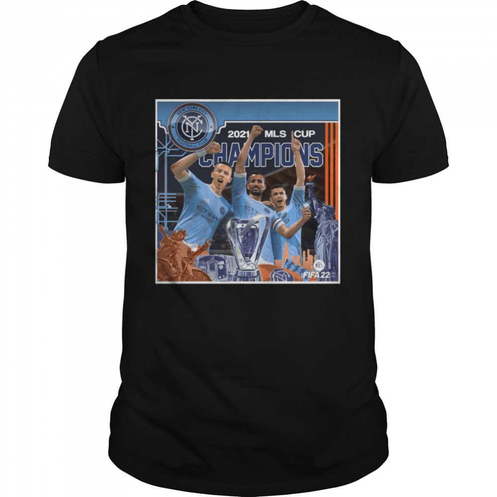 New York City Football Club Team 2021 Mls Cup Champions Shirt