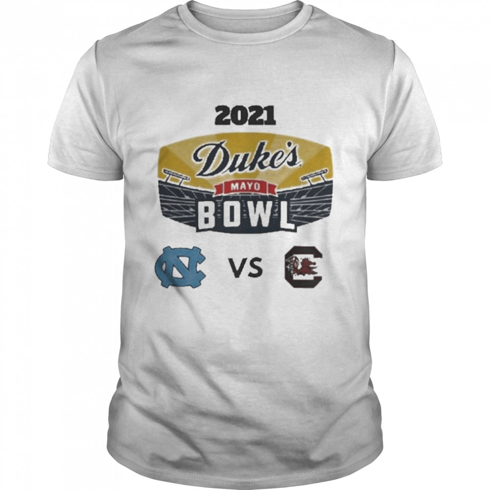 North Carolina Tar Heels vs South Carolina Gamecocks 2021 Duke’s Mayo Bowl shirt