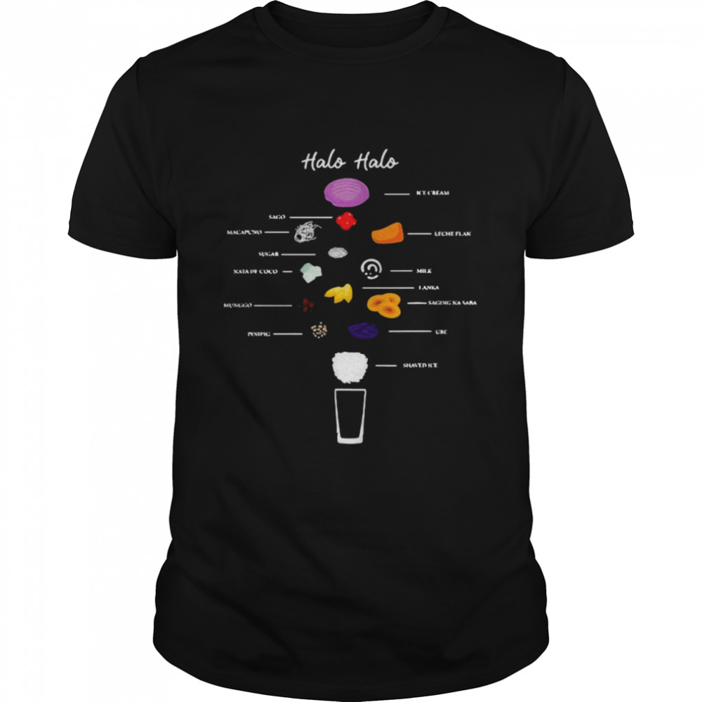 Halo-Halo Ingredients Filipino Shirt