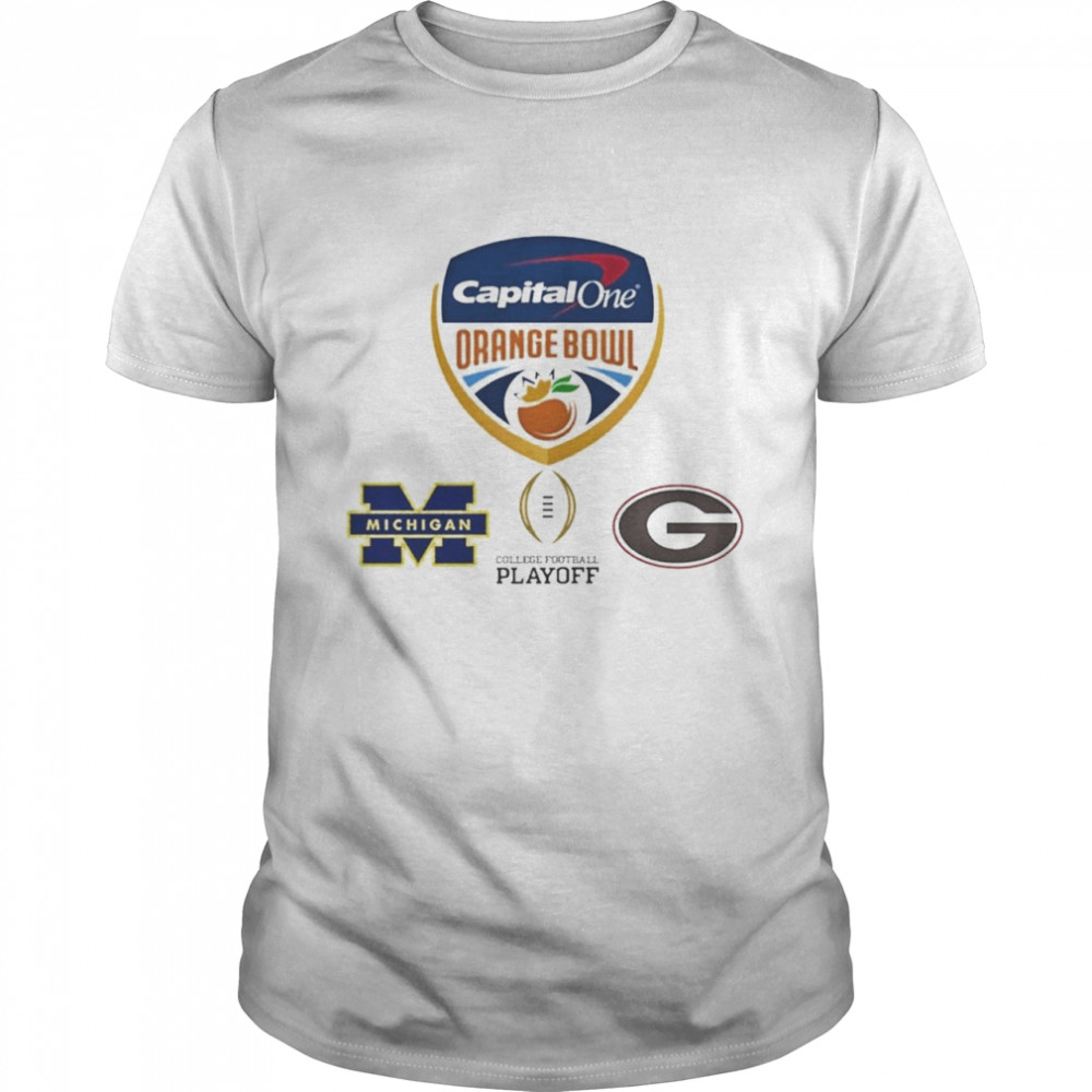 Michigan Wolverines Vs Georgia Bulldogs Capital One Orange Bowl College Football Playoff Shirt