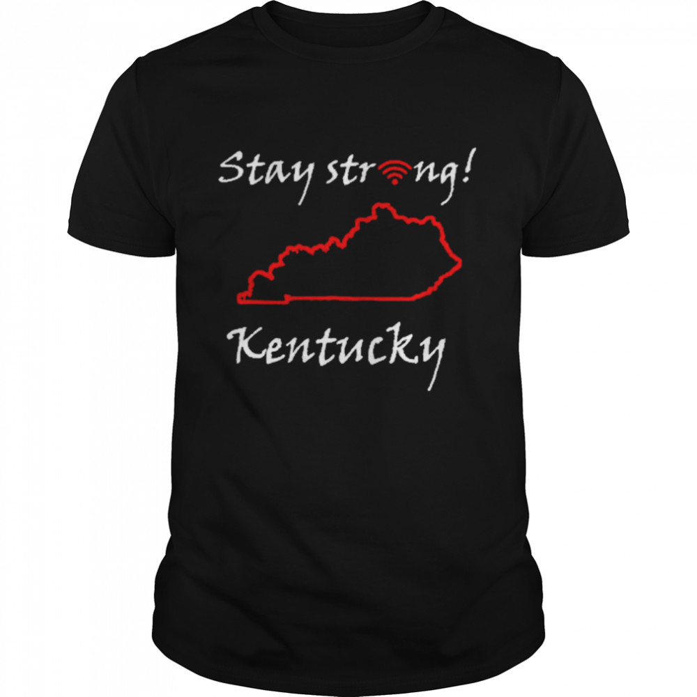 Stay Strong Kentucky City Heart Tee Shirt