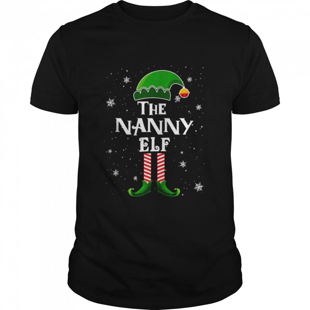 The Nanny Elf Christmas Family Matching Xmas Pajama Shirt
