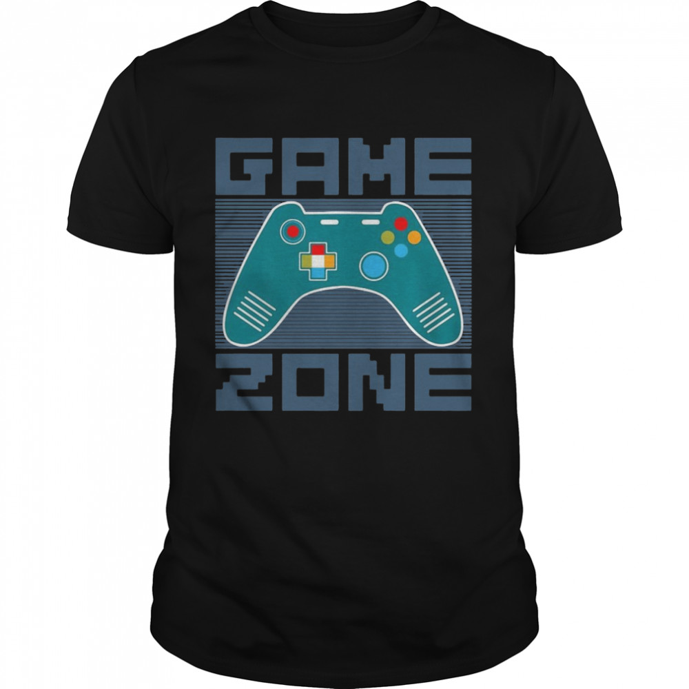 Game Zone Video Gamer Vintage Retro Boys Shirt