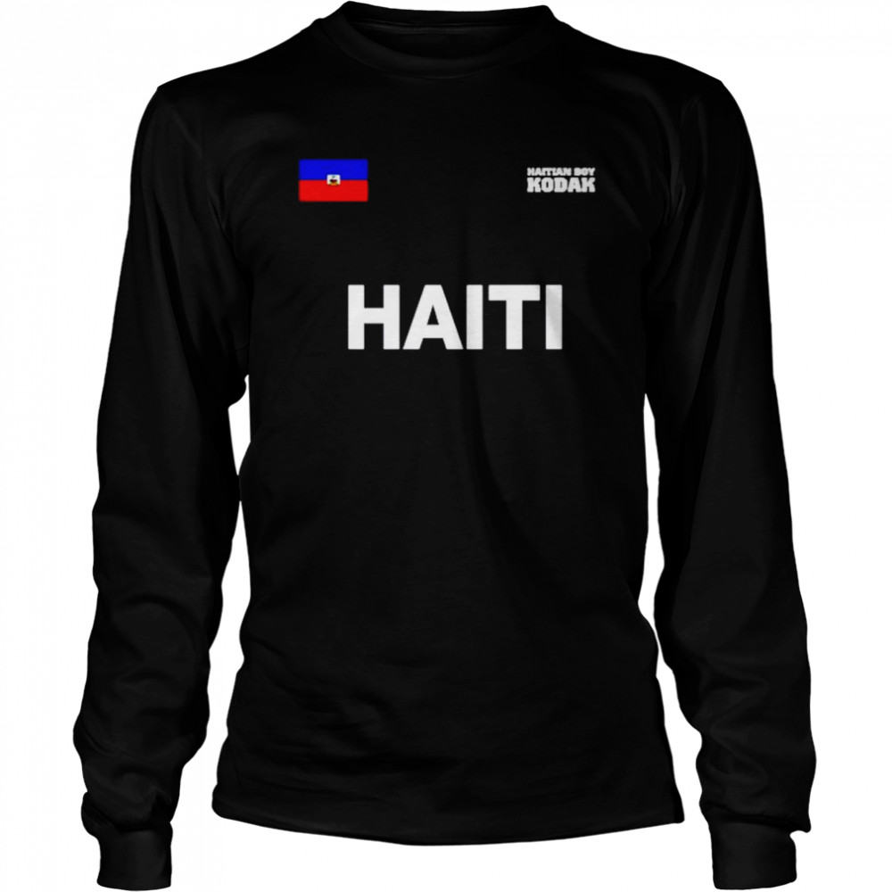 Haitian Boy Kodak Haiti shirt Long Sleeved T-shirt