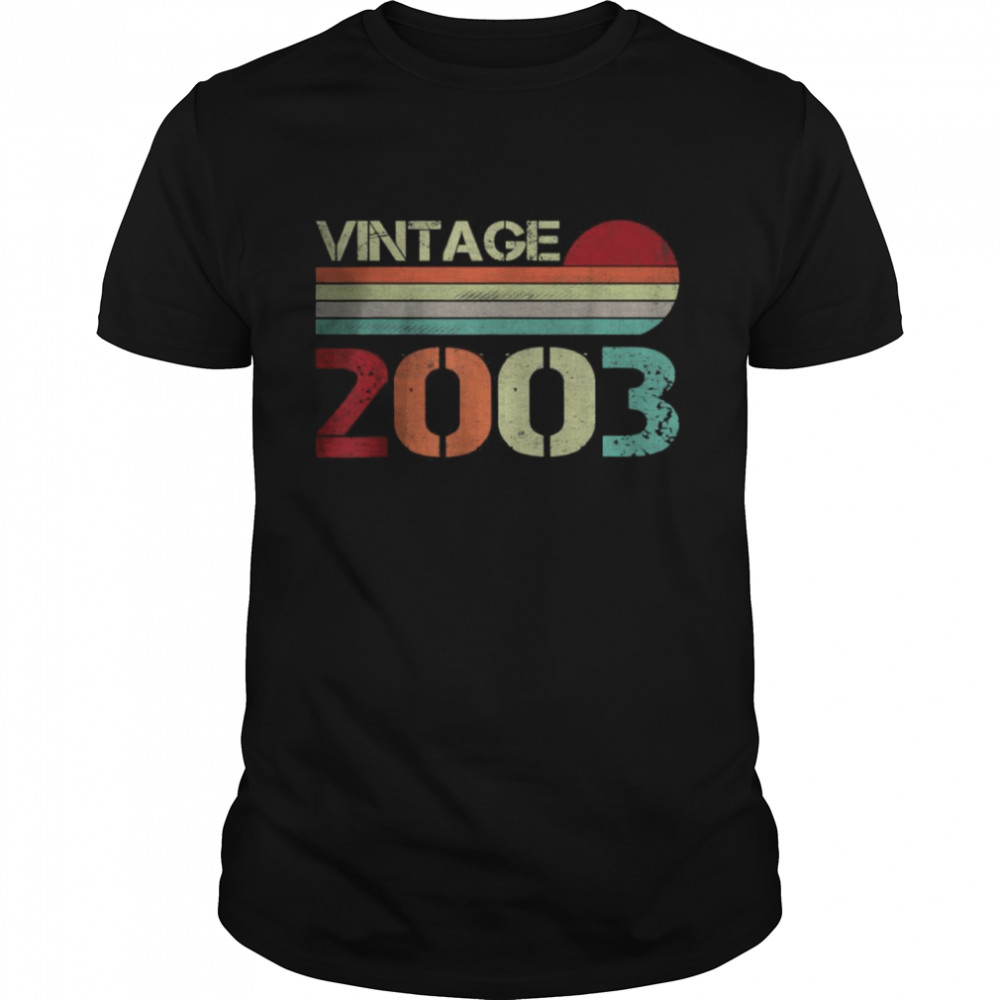 Vintage 2003 19 Years Old 19th Birthday T-Shirt