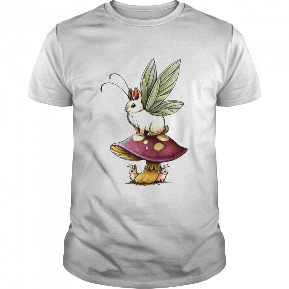 White Trippy bunny shirt