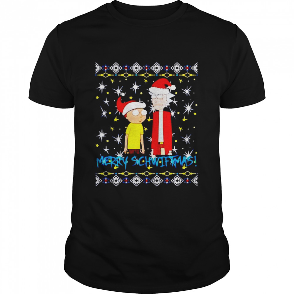 Rick and Morty Christmas merry schwiftmas shirt