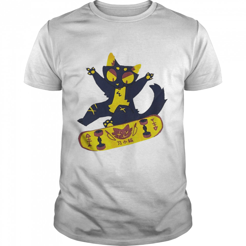 Saltmalkin skater cat shirt