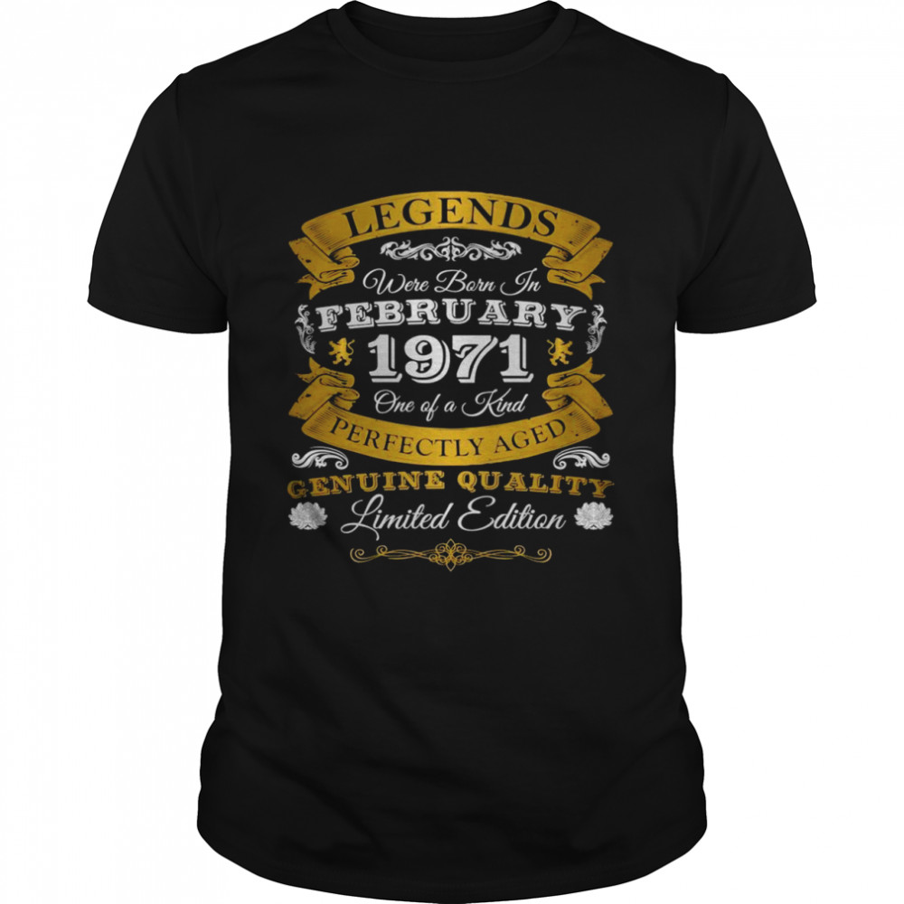 Birthday Legends Were Born In February 1961 60 Anniversary Shirt