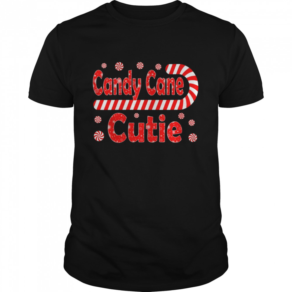 Candy Cane Cutie Christmas Boys Girls Xmas Pajama Shirt