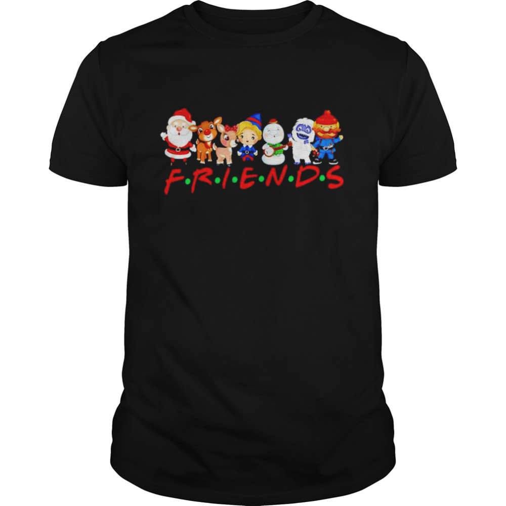 Christmas Friends Santa Rudolph Snowman Family Xmas shirt