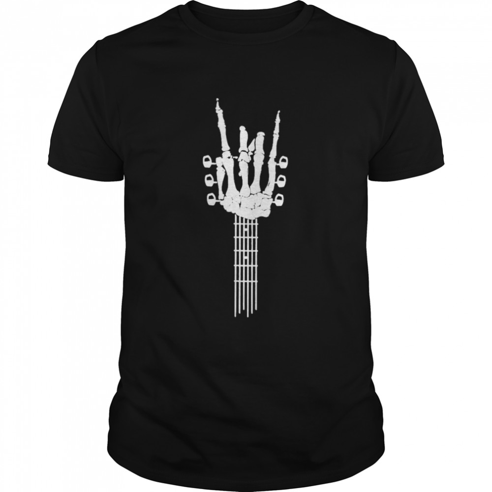 Guitar Radius skeleton hand shirt