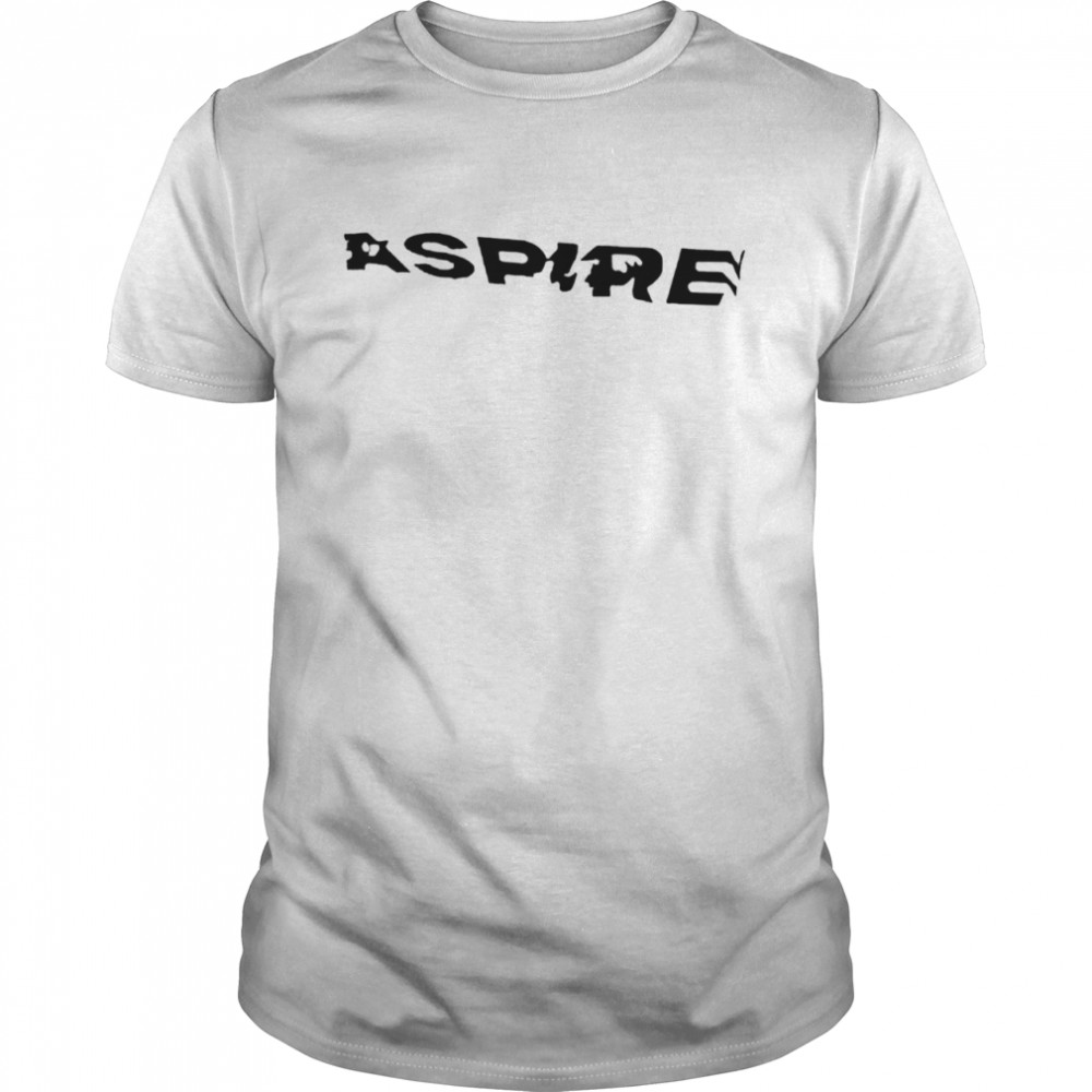 Original aspire embroidered text shirt