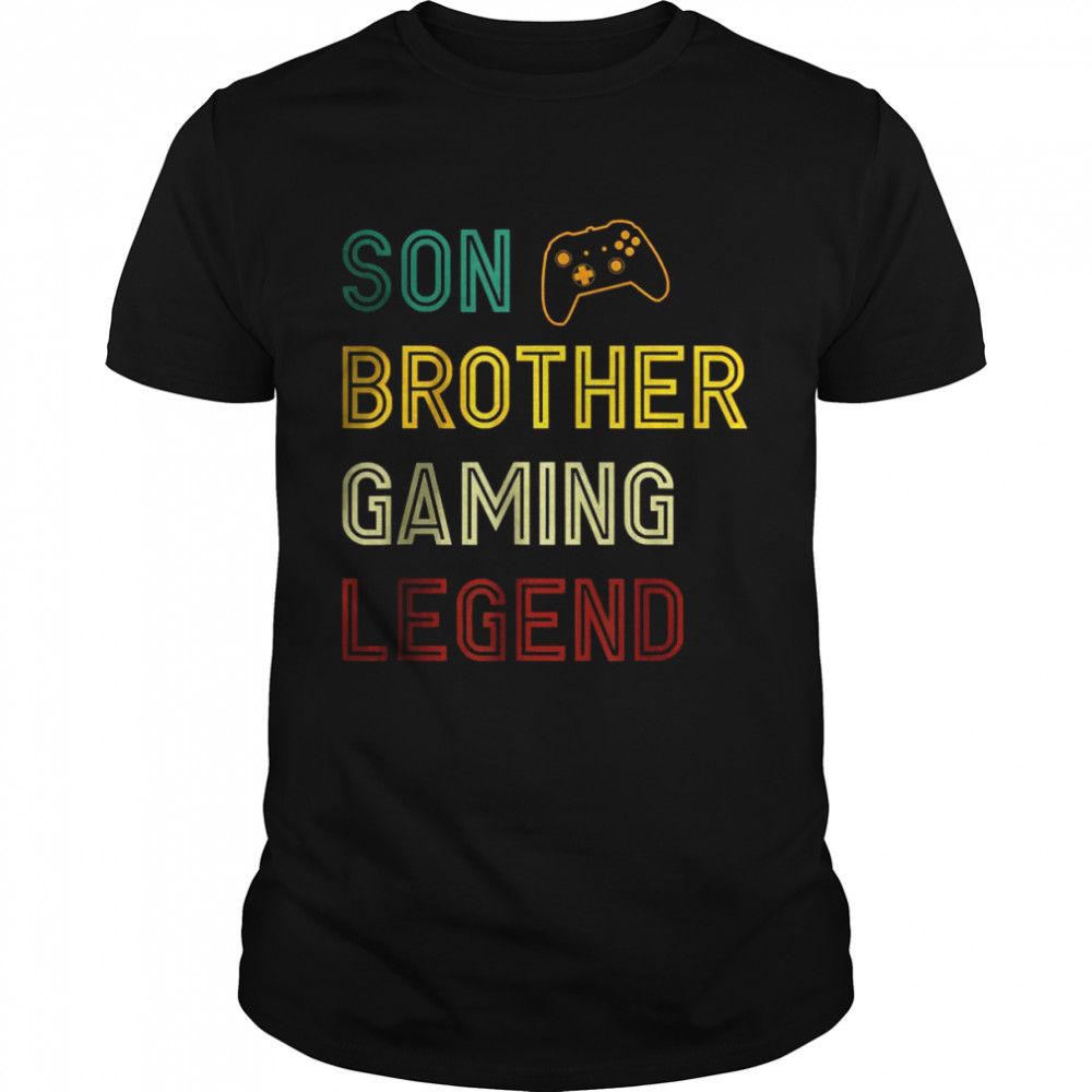 Son Brother Gaming Legend Gamer Shirt