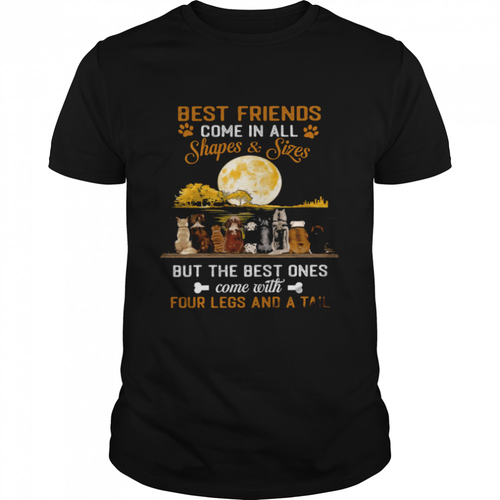 Best Friends Come In All Shapes Sizes But The Best Ones Come With Four Legs And A Tail Shirt