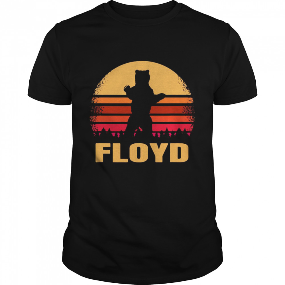 Floyd Virginia Vintage Bear Va Distressed Retro 70S 80S Shirt