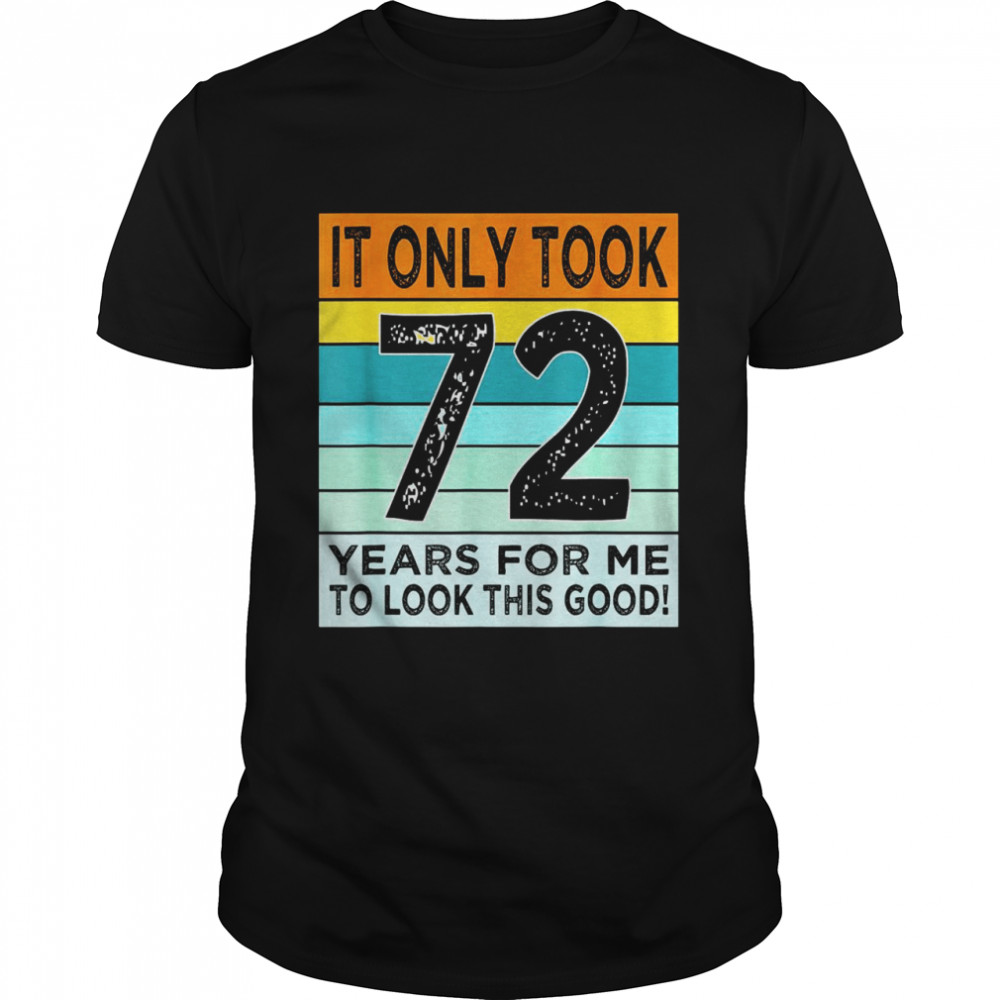 72nd Birthday Turning 72 Years Old Shirt