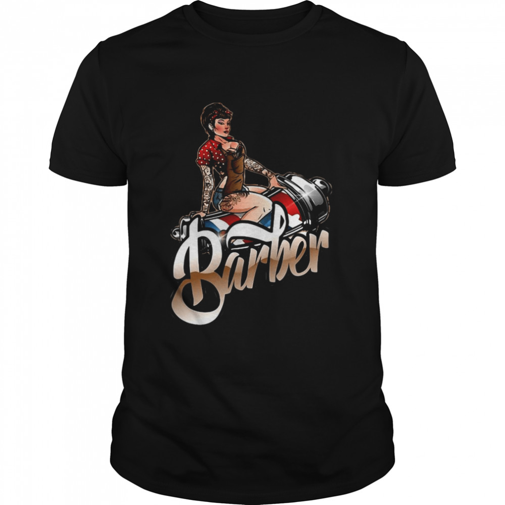 Awesome Barber Hair Cutter Hairstylist Hair Cutting Shirt