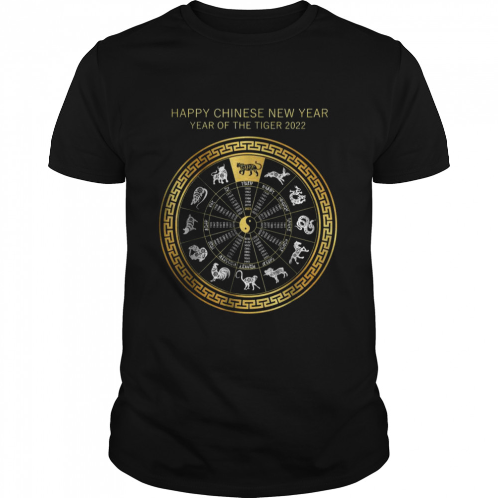 Happy Chinese New Year Of Tiger 2022 Asian Zodiac T-Shirt