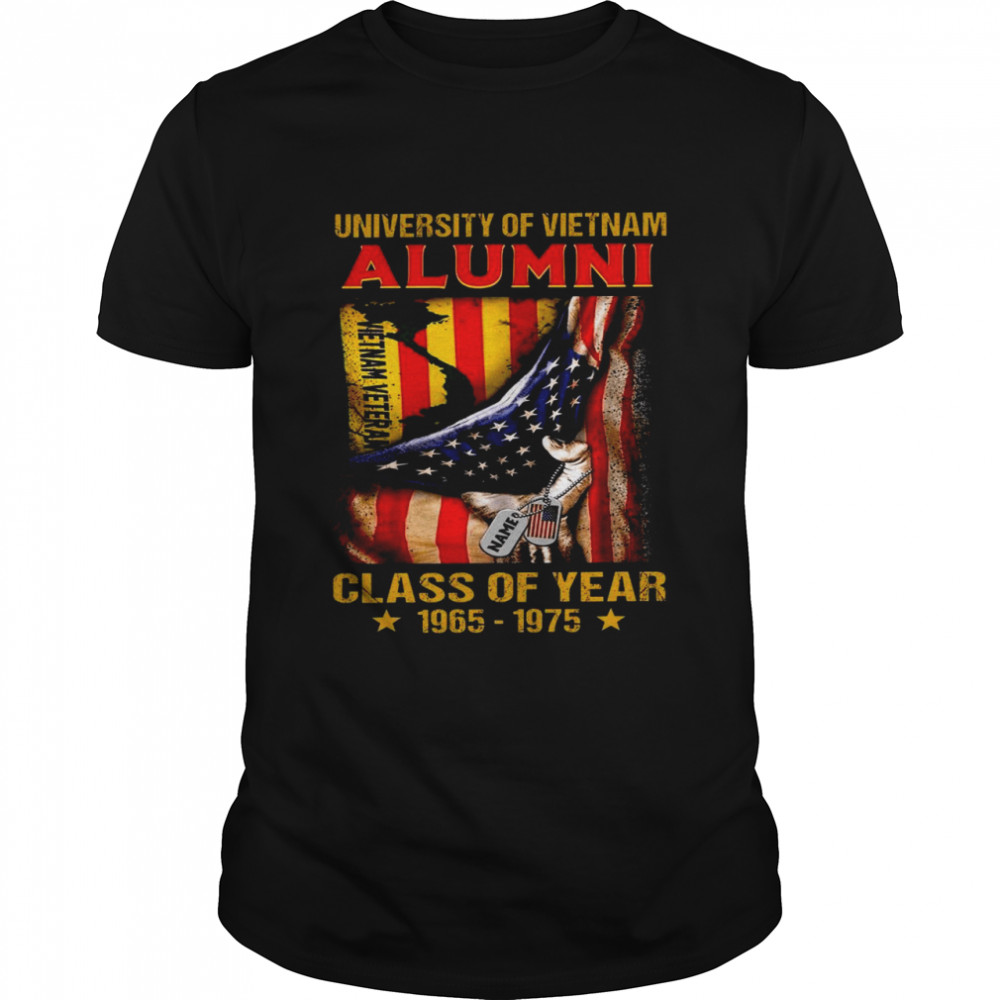 University of vietnam alumni class of year 1965 1975 shirt