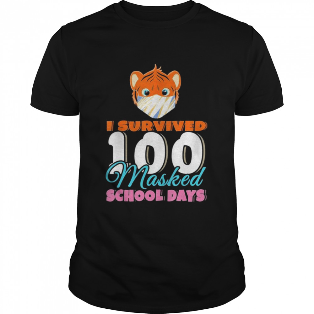 Days Of School 100th Day 100 Teacher Masked School shirt