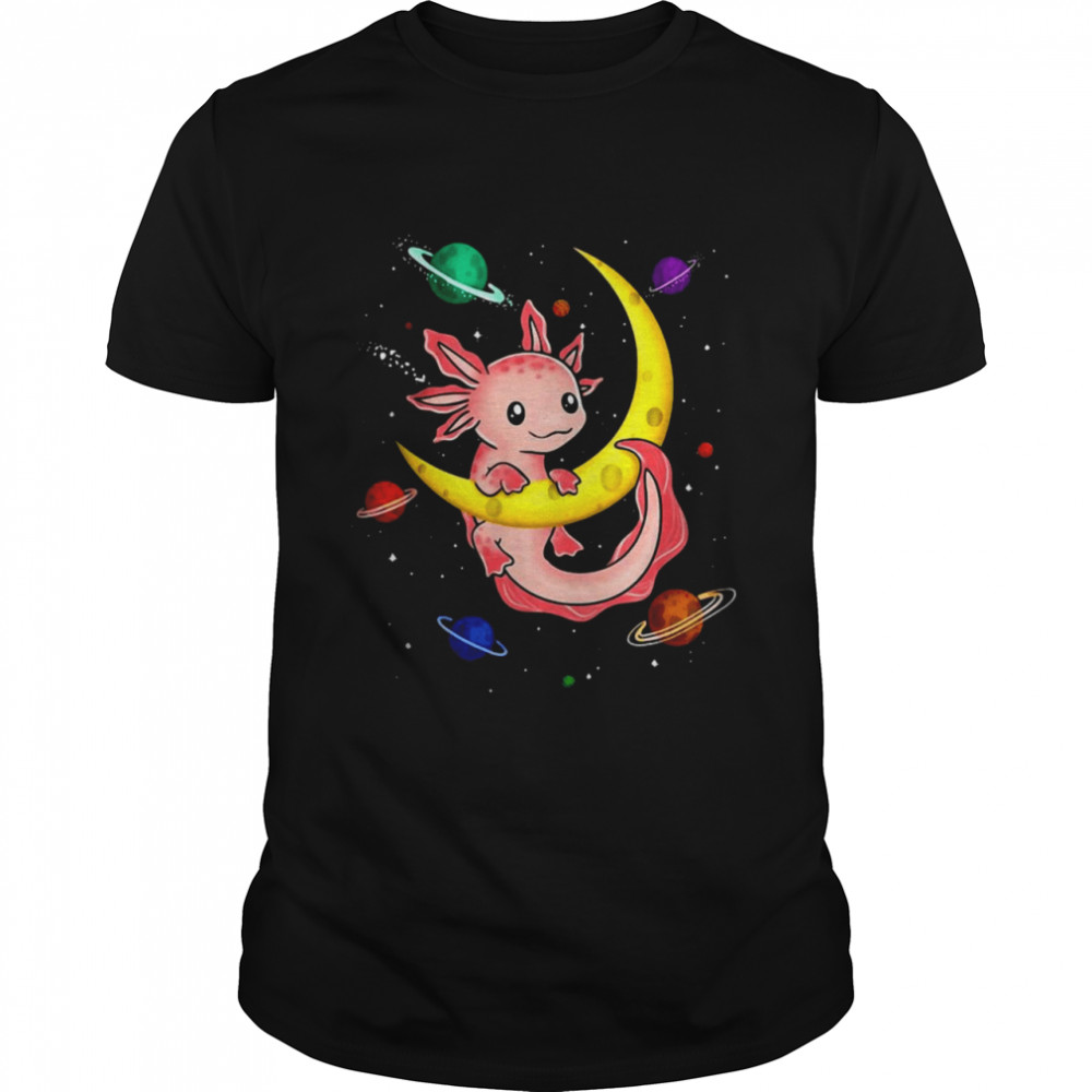 Galaxy Axolotl Funny Goth Space Pastel Goth Japan Shirt