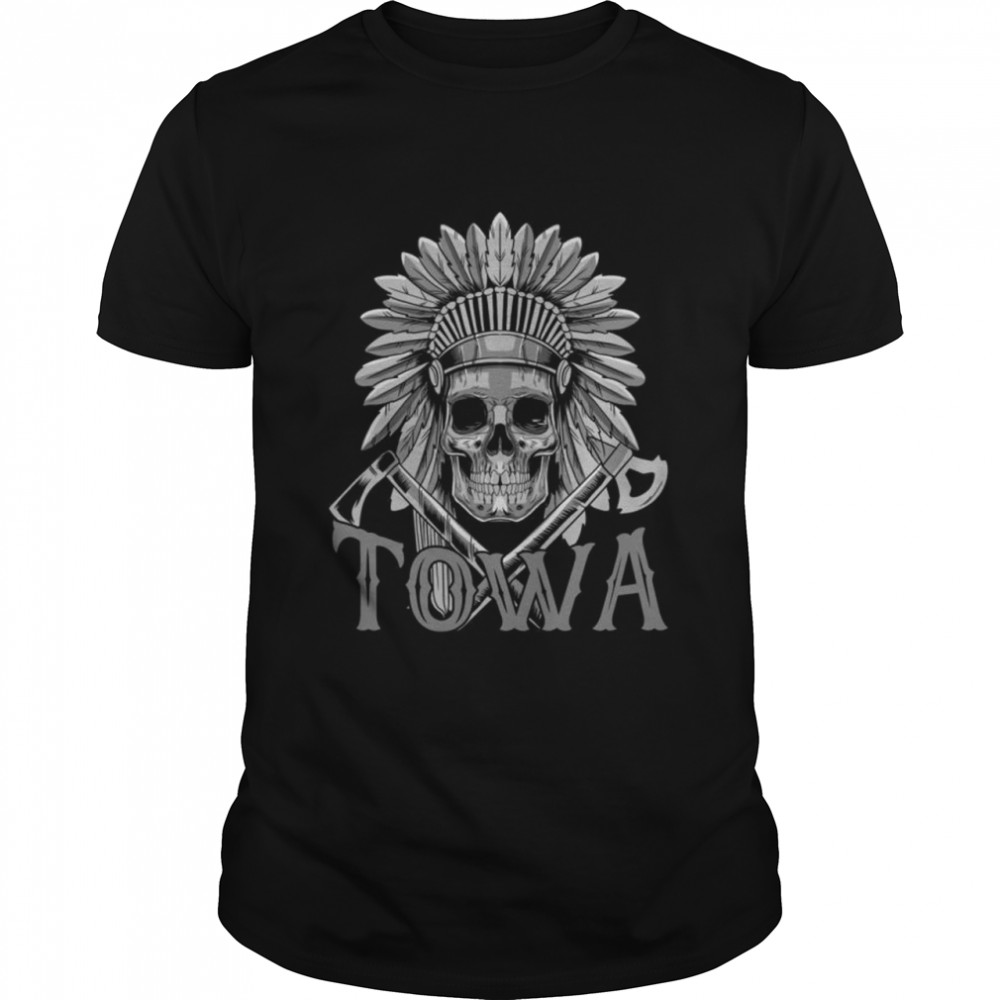 Towa Skull & Headdress Native American Towa Heritage Related Shirt