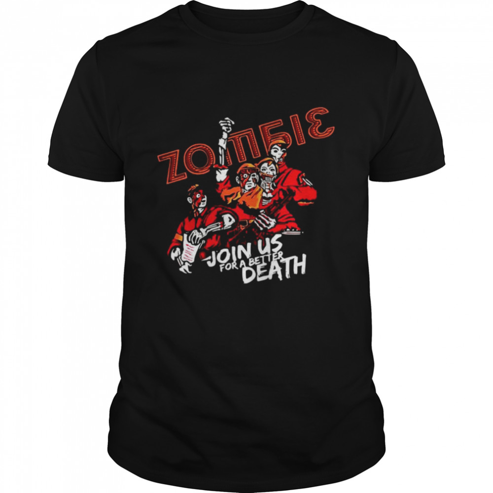 Zombie Join Us Cool Vector Design Shirt