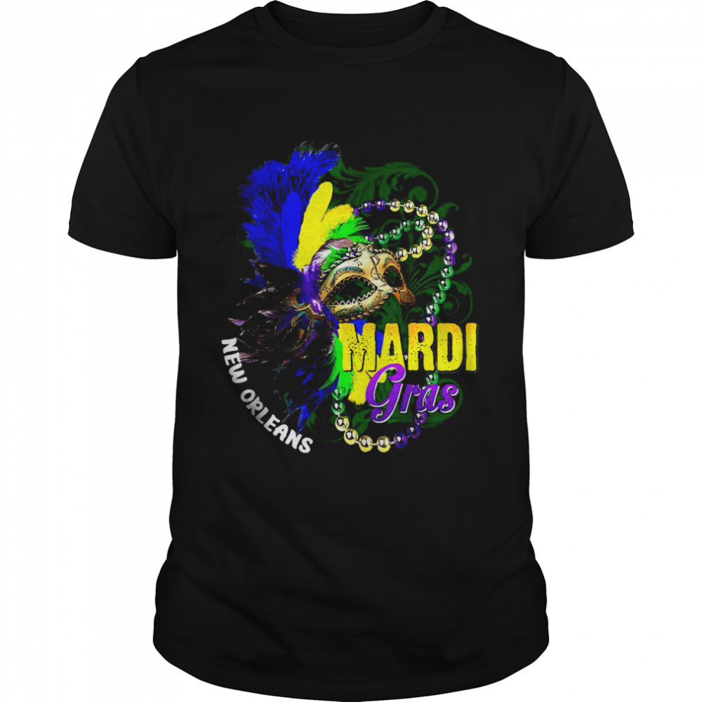 Mask Mardi Gras New Orleans 2022 T-Shirt