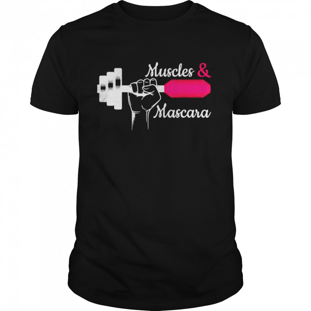 Muscle Mascara Eyelashes Lipstick Shirt