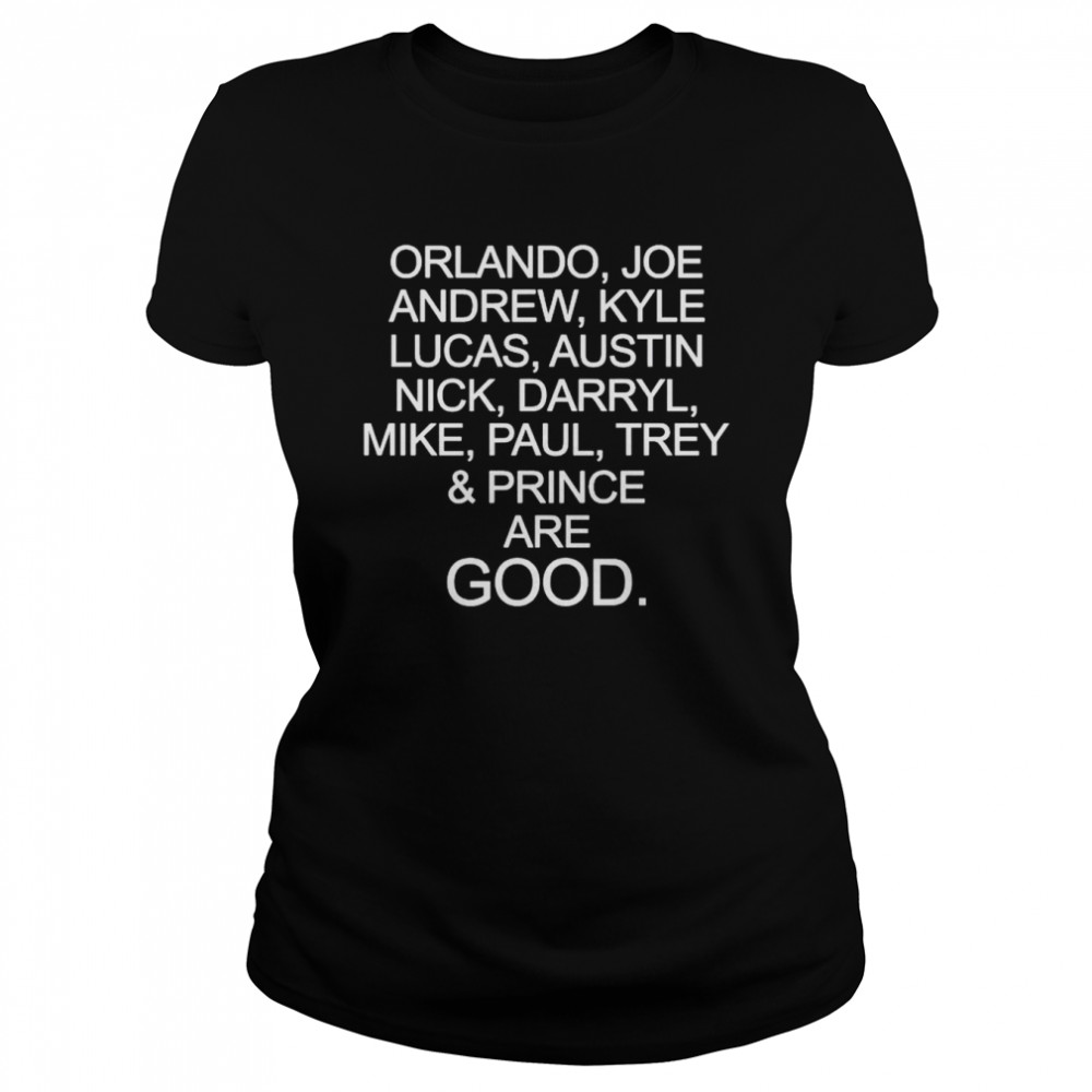 Orlando Joe Andrew Kyle Lucas Austin shirt Classic Women's T-shirt