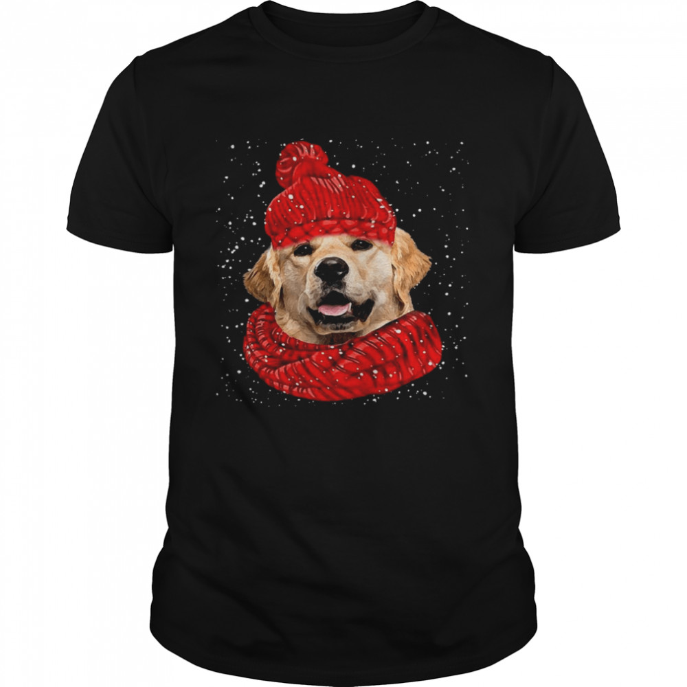 Red Hat – Golden Retriever Christmas 2 shirt