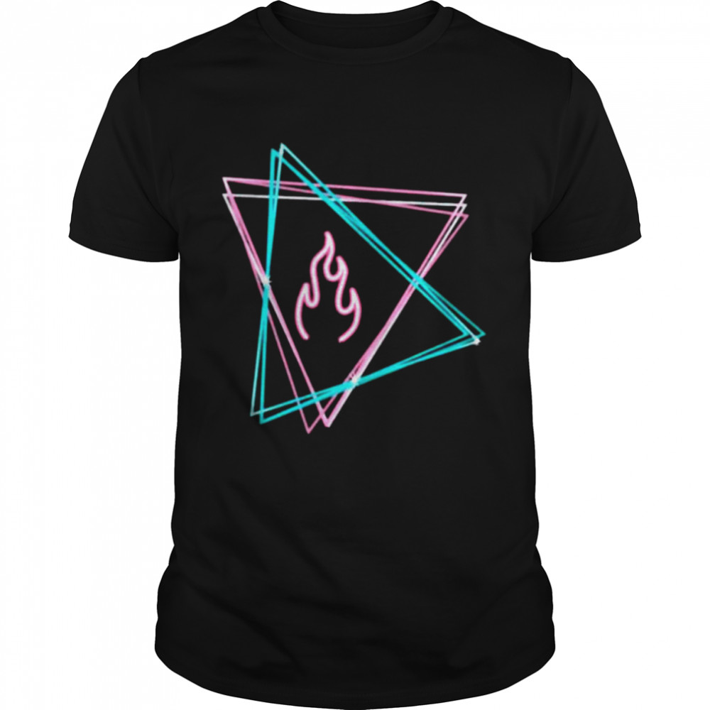 Sapnap merch sapnap neon flame pullover shirt