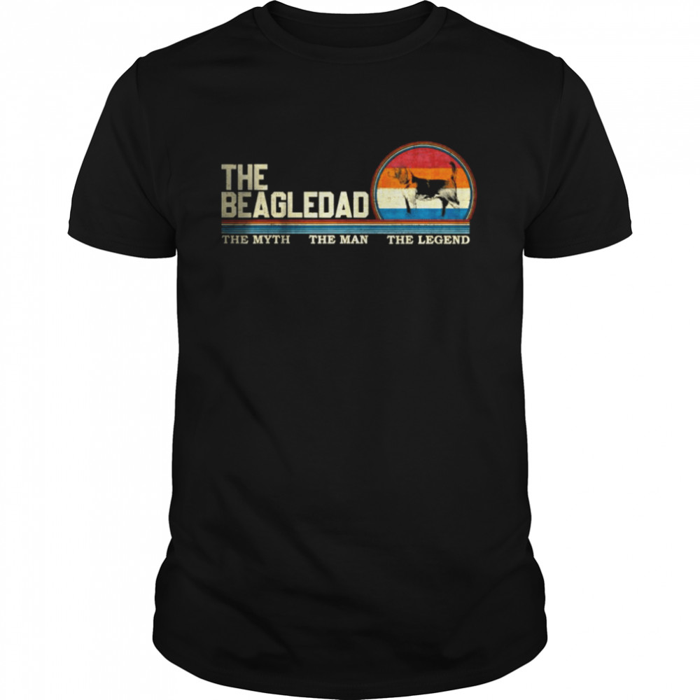 Vintage Retro The BeagleDad The Myth The Man The Legend Shirt