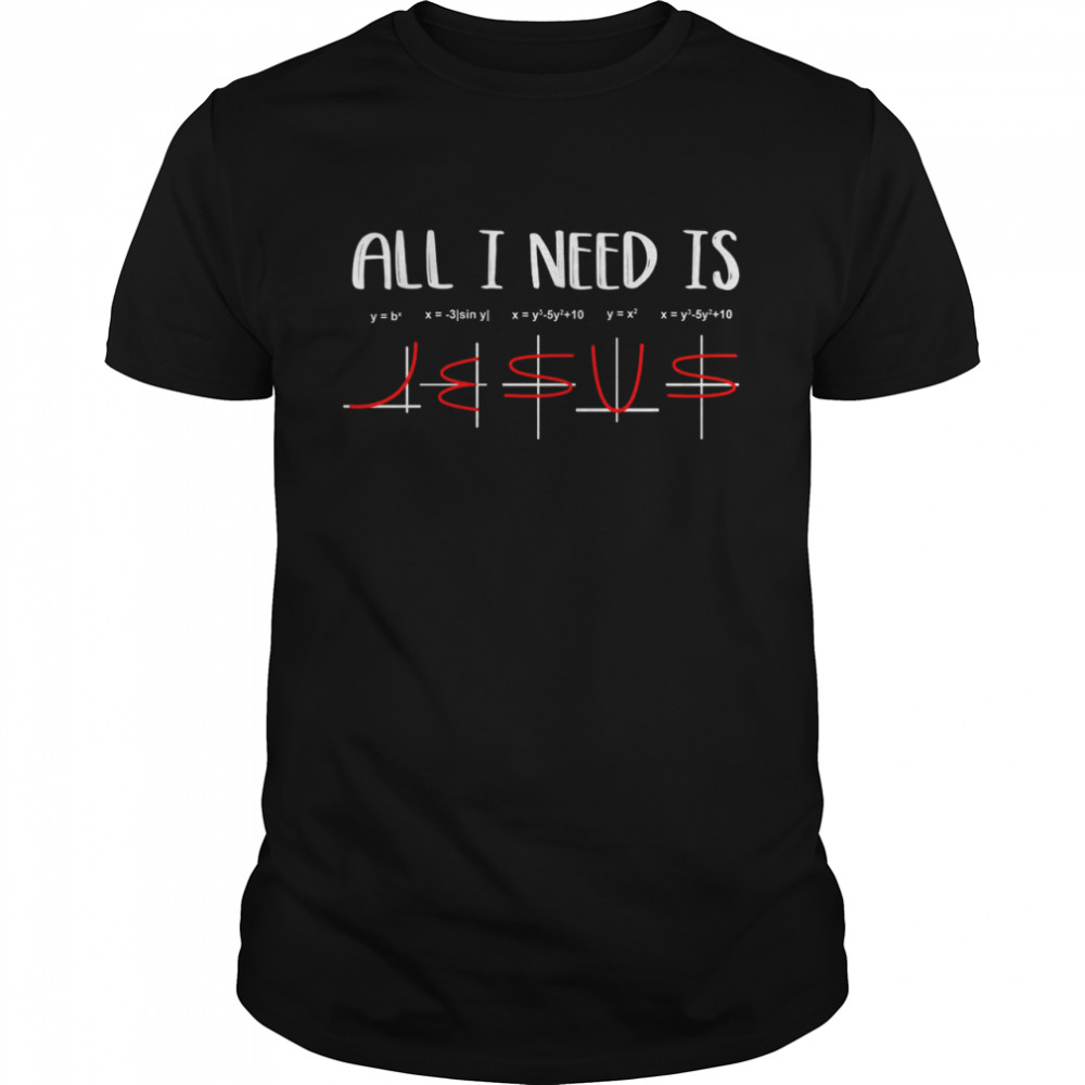 All i need is jesus love math shirt