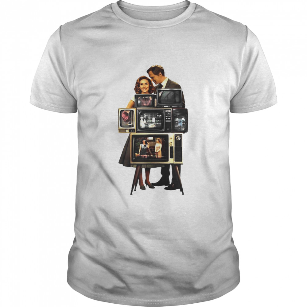 Marvel Wandavision Wanda Vision Behind The Tv Screens Shirt