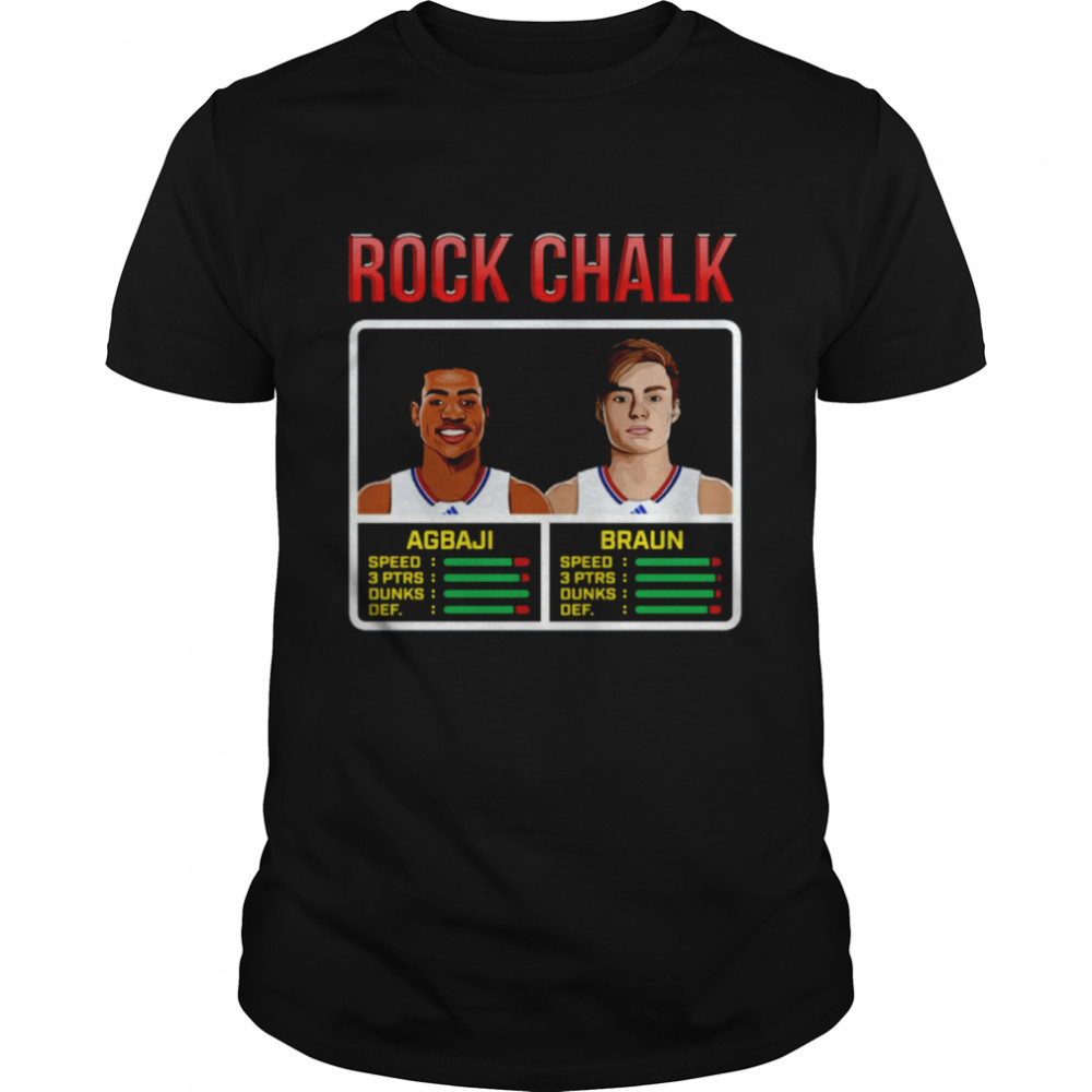 NBA Jam Ku Hoops Rock Chalk Agbaji And Braun Braiden Turner Shirt