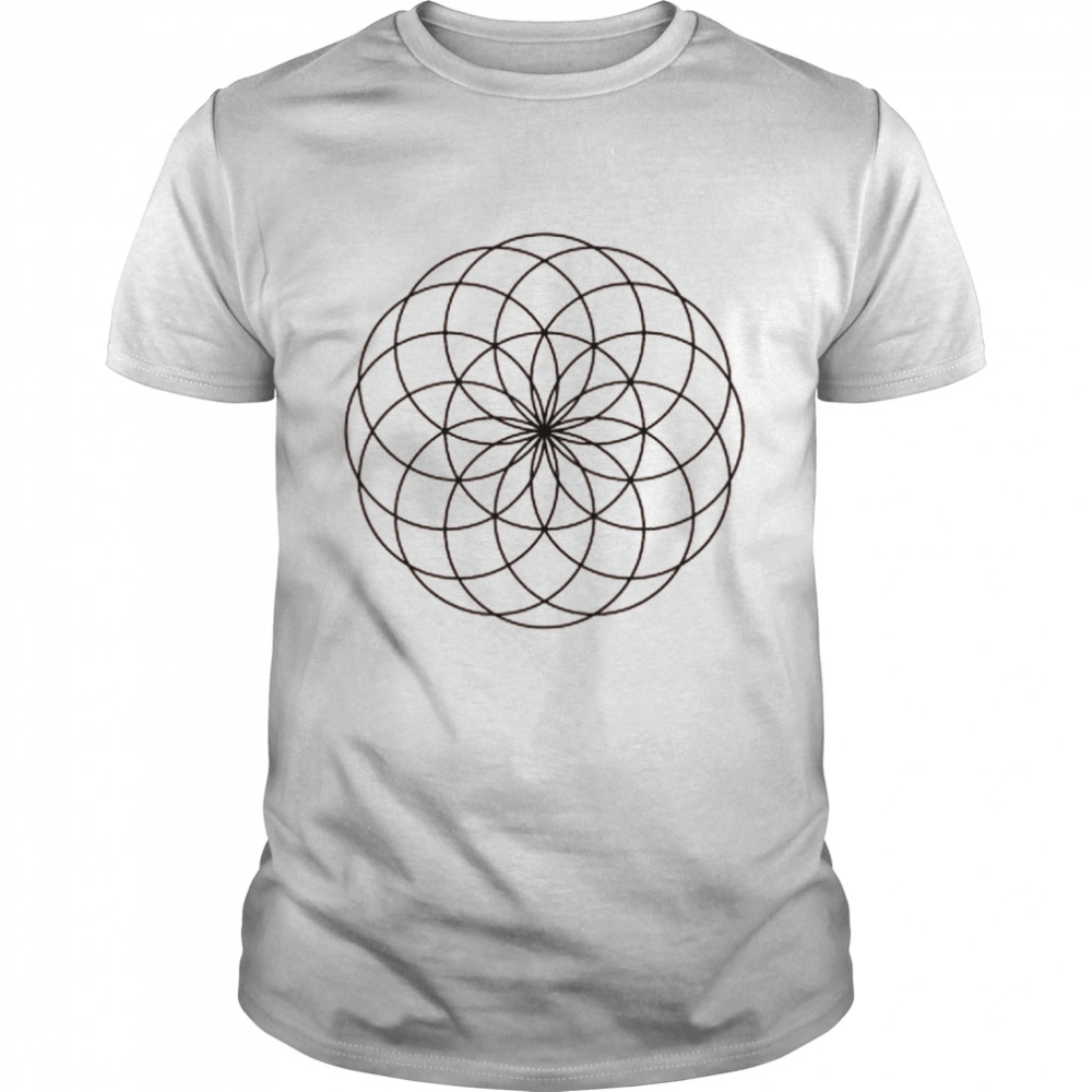 Tube Torus Flower of Life Sacred Geometry Genesis Pattern Shirt