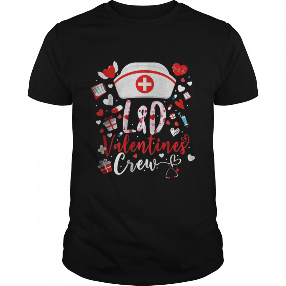 L D Valentines Nurse Crew Family Group Nursing Lovers Pajama Premium T-Shirt